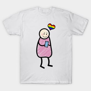 Stick Man Love Gay Pride T-Shirt